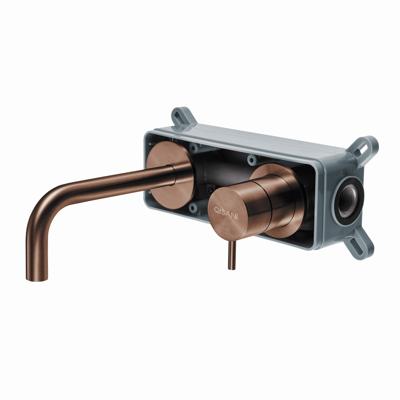 Inbouwkraan Qisani Flow Laag Geborsteld Copper Inbouwkraan Qisani Flow Laag Geborsteld Copper