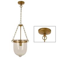 Hanglamp Bell Jar Antiek Messing - thumbnail