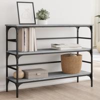 Wandtafel 100x32x75 cm bewerkt hout grijs sonoma eikenkleurig - thumbnail