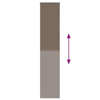 VidaXL Rolgordijn verduisterend koffie 40x210 cm stofbreedte 35,7 cm