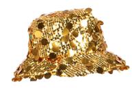 Vissershoedje goud pailletten - thumbnail