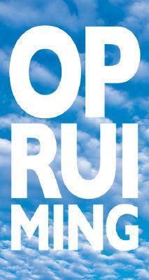 Raambiljet thema OPRUIMING 50x94cm wolk