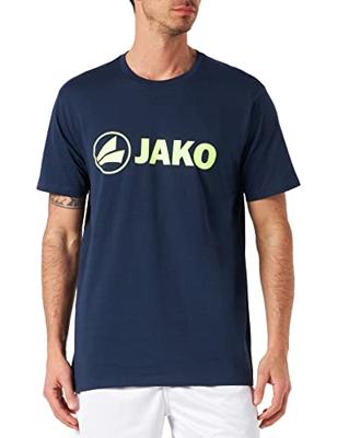 JAKO 6160 T-Shirt Promo - Marine Gemeleerd/Fluo Citroen - 4XL
