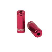 Elvedes kabelhoedje 5mm aluminium rood (10st) - thumbnail