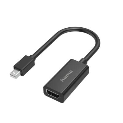 Hama Adapter Mini-DisplayPort naar Displayport Ultra-HD 4K Wifi adapter Zwart
