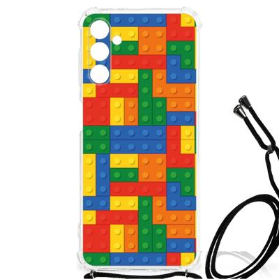 Samsung Galaxy A13 5G | A04s Doorzichtige Silicone Hoesje Blokken Samsung Galaxy A13 5G | A04s Doorzichtige Silicone Hoesje Blokken