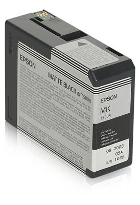 Epson T58080N inktcartridge 1 stuk(s) Origineel Mat Zwart Epson T58080N inktcartridge 1 stuk(s) Origineel Mat Zwart