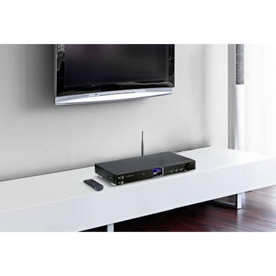 Renkforce RF-DAB-IR1700 Radio-adapter DAB+, VHF (FM), Internet WiFi, LAN, Bluetooth, DLNA, Internetradio Geschikt voor DLNA Zwart