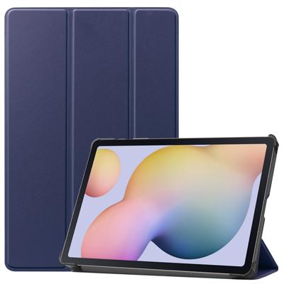 3-Vouw sleepcover hoes - Samsung Galaxy Tab S7 / Tab S8 - Blauw 3-Vouw sleepcover hoes - Samsung Galaxy Tab S7 / Tab S8 - Blauw