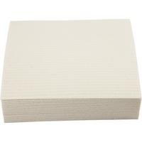 Creativ Company Sponsdoek, afm 17x19,5 cm, off-white, 20 stuk/ 1 doos - thumbnail