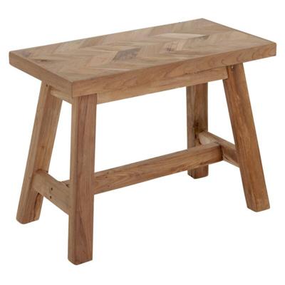 MUST Living Krukje 'Herringbone' Teakhout, 60cm