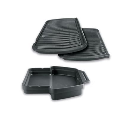 Tefal GC7128 OptiGrill+ Schwarz Contactgrill Elektrisch, Tafel Grillfunctie, Anti-aanbaklaag, Controlelampje Zwart