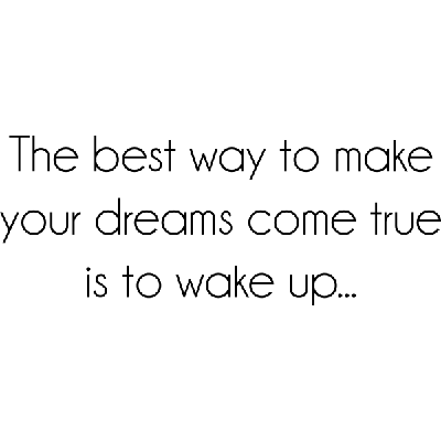 The best way - Muursticker