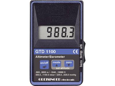Greisinger GTD 1100 Gasdrukmeter Luchtdruk 0.3 - 1.1 bar Met hoogtemeter