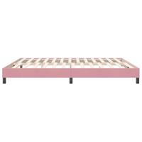 Bedframe zonder matras 180x220 cm fluweel roze - thumbnail