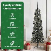 VidaXL Kunstkerstboom met 150 led groen 150 cm pvc en plastic en staal - thumbnail