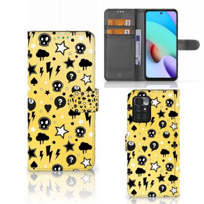 Telefoonhoesje met Naam Xiaomi Redmi 10 Punk Geel Telefoonhoesje met Naam Xiaomi Redmi 10 Punk Geel