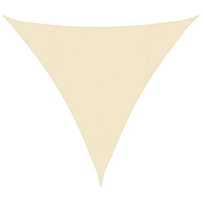 VidaXL Zonnezeil 160 g/m² 4,5x4,5x4,5 m hdpe crèmekleurig