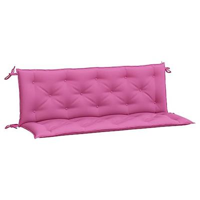 VidaXL Tuinbankkussens 2 st 150x50x7 cm stof roze