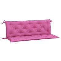 VidaXL Tuinbankkussens 2 st 150x50x7 cm stof roze - thumbnail