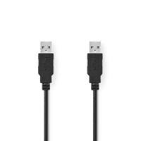 USB 2.0-Kabel | A Male - A Male | 2,0 m | Zwart [CCGB60000BK20] - thumbnail
