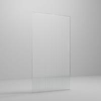 Aqua Vista Losse Glasplaat Fluted Glass 90x200cm R-GS-2120-90-FG - thumbnail