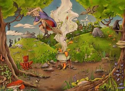 Ravensburger puzzel Bei der Waldhexe 500 stukjes