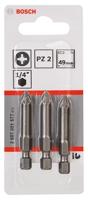 Bosch Accessories 2607001577 Kruis-bit PZ 2 E 6.3 3 stuk(s) - thumbnail