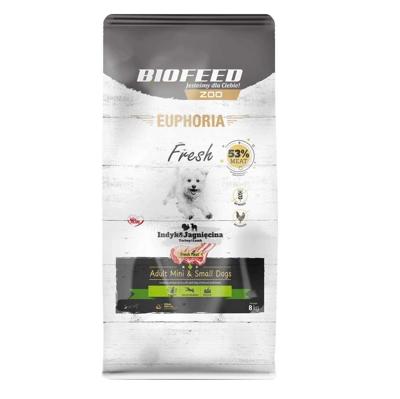 BIOFEED Euphoria Fresh Adult Mini & Small Turkey with lamb - droog hondenvoer - 8kg