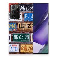Samsung Galaxy Note20 Ultra | Siliconen hoesje | met foto Kentekenplaten - thumbnail