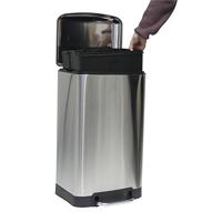 Kela Davino Pedaalemmer Silent Close 30 L - Zilver - thumbnail