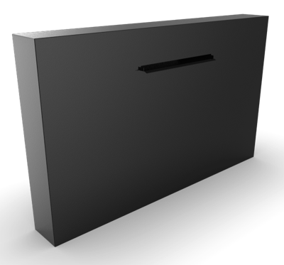 Cascadi Aluminium Watervalelement naast vijver 1250 x 250 x 1600 mm Geroba - Geroba