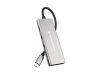 Conceptronic HUBBIES17G interface hub USB 3.2 Gen 2 (3.1 Gen 2) Type-C 10000 Mbit/s Grijs - thumbnail
