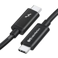 Cable Matters gecertificeerde Thunderbolt 3-kabel (USB C Thunderbolt-kabel) in zwart van 2 m met ondersteuning voor laden van 100W - thumbnail