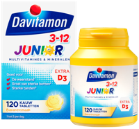 Davitamon Junior 3+ KauwVitamines Banaan 120st - thumbnail
