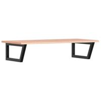 Badkamer wandschap staal en massief eikenhout - thumbnail