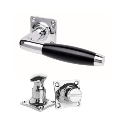 De Oude Deurklink Klassiek geveerd glanzend nikkel vierkant en wc slot De Oude Deurklink Klassiek geveerd glanzend nikkel vierkant en wc slot