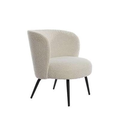 Light & Living Fauteuil 'Dieyda' Bouclé, kleur Crème
