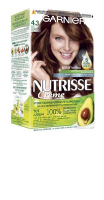 Garnier Nutrisse Crème Permanente Haarverf 4.3 Goud Middenbruin Garnier Nutrisse Crème Permanente Haarverf 4.3 Goud Middenbruin