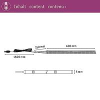 Paulmann 94208 Parasol Accu-zonneschermverlichting Set van 4 stuks LED LED vast ingebouwd 1.8 W Zwart - thumbnail
