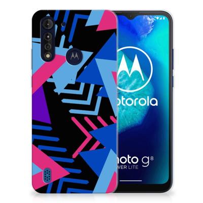Motorola Moto G8 Power Lite | TPU Hoesje | Funky Triangle