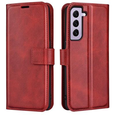 Lunso - Samsung Galaxy S23 - cover bookcase hoes - Rood Lunso - Samsung Galaxy S23 - cover bookcase hoes - Rood