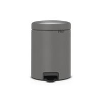 Brabantia pedaalemmer Newlcon 5 liter mineral concrete grey - thumbnail