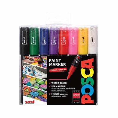 Paintmarker uni posca pc1mc ef 8st assorti Paintmarker uni posca pc1mc ef 8st assorti