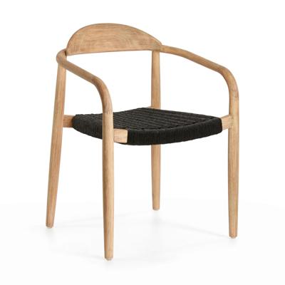 Kave Home Tuin / Eetkamerstoel 'Nina', kleur Donkergrijs