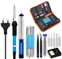 Soldeerbout met accessoires in handig etui - thumbnail