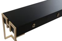 Hoofdtafel DKD Home Decor 150 x 36 x 48 cm Metaal Hout Aluminium - thumbnail