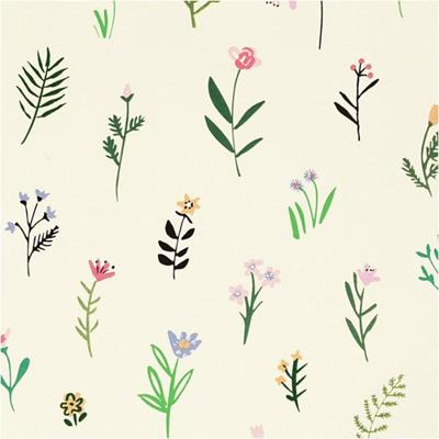 Creativ Company Inpakpapier, flora, b: 50 cm, 80 gr, 100 m/ 1 rol - thumbnail