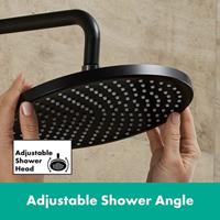 Hansgrohe Hoofddouche Vernis Blend 200 1 Jet Mat Zwart - thumbnail