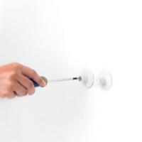 Brabantia ReNew handdoekhaakjes 2 stuks wit - thumbnail